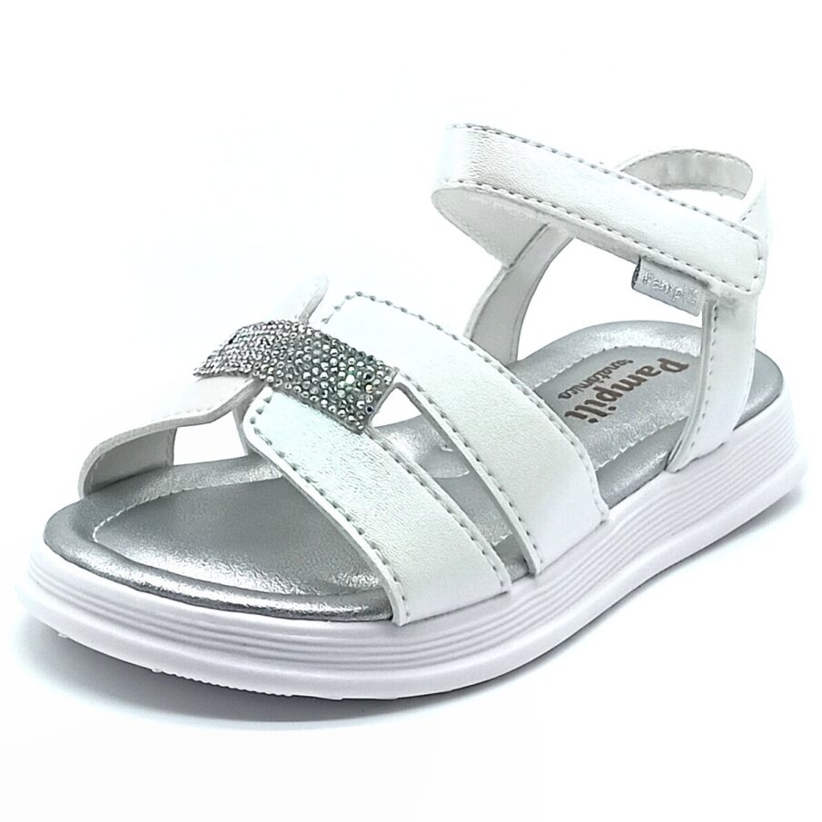 Sandália Papete Velcro Pampili - Branco - 702.031.000