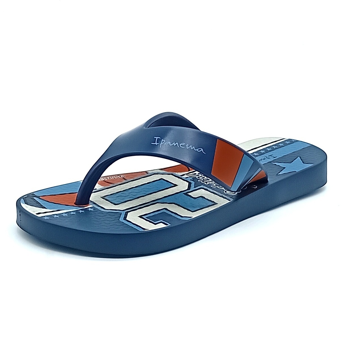 Chinelo Ipanema - Azul/Laranja/Bege - 27114