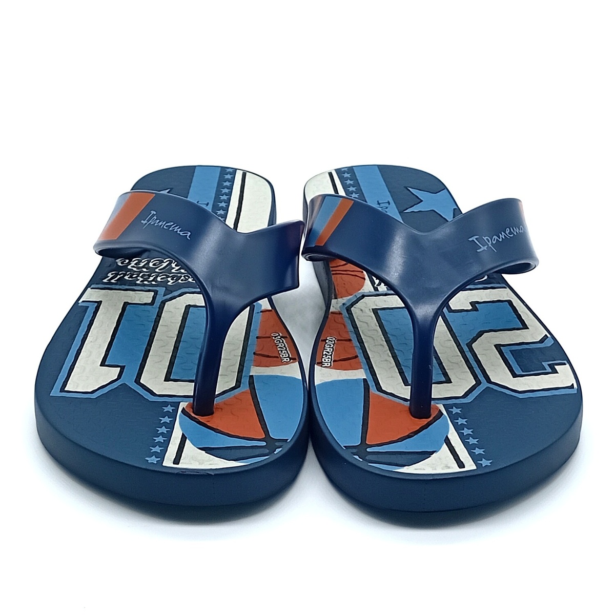 Chinelo Ipanema - Azul/Laranja/Bege - 27114 - Imagem 5