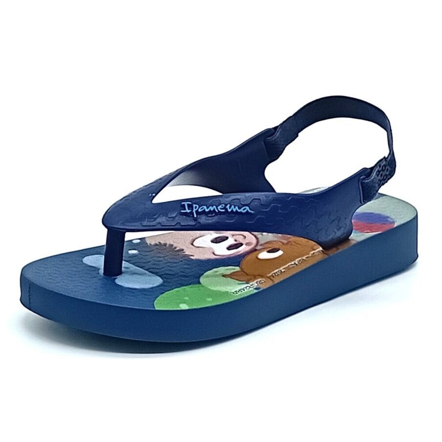 Chinelo Com Elástico Ipanema - Azul/Verde - 26791