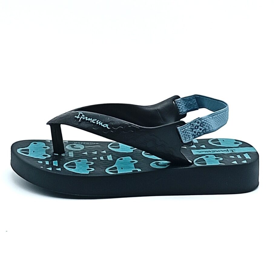 Chinelo Com Elástico Ipanema - Preto/Verde - 27011