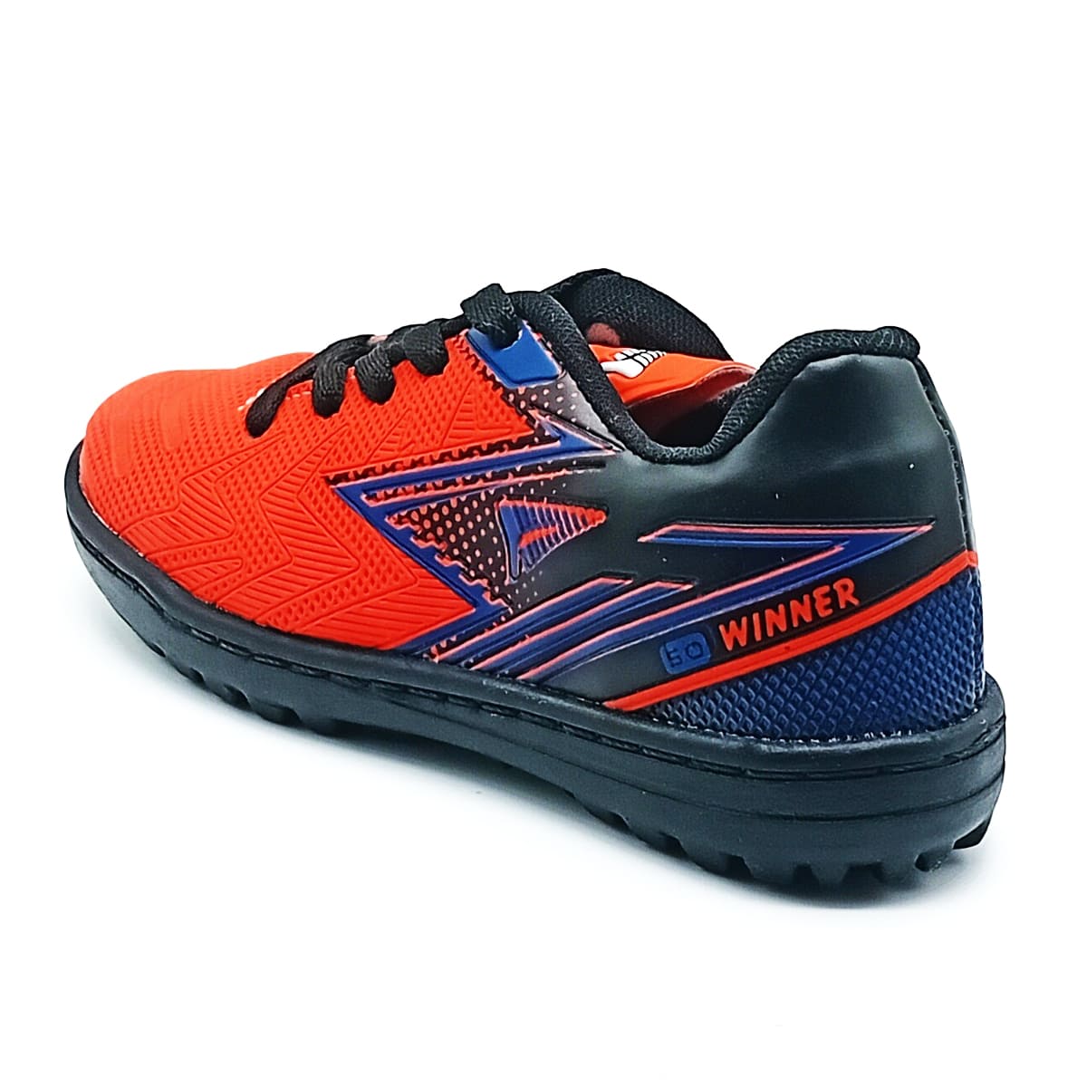 Chuteira Society Cadarço Winner - Laranja/Preto - 725 - Imagem 3