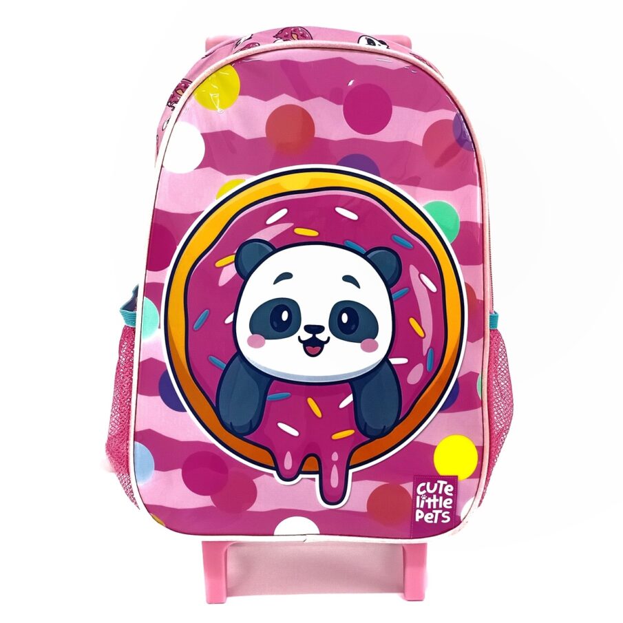 Kit Escolar de Mochila com Rodinhas Seanite - Rosa - Mr41373