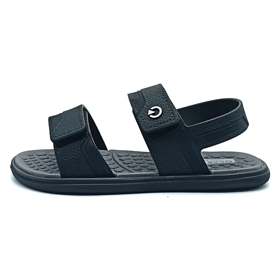 Sandália Velcro Cartago Kids - Preto/Cinza -12552