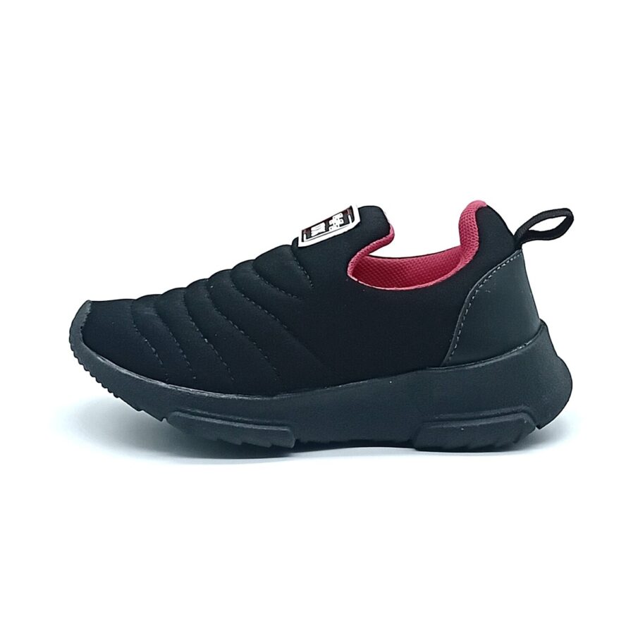 Tênis Escolar Calce-Fácil Dx Kids - Preto/Pink - 030