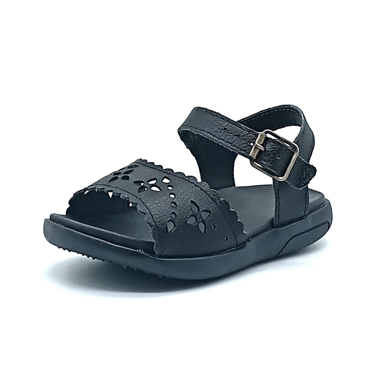 Sandália Colegial Ortopé Com Fivela - Preta - 2154003