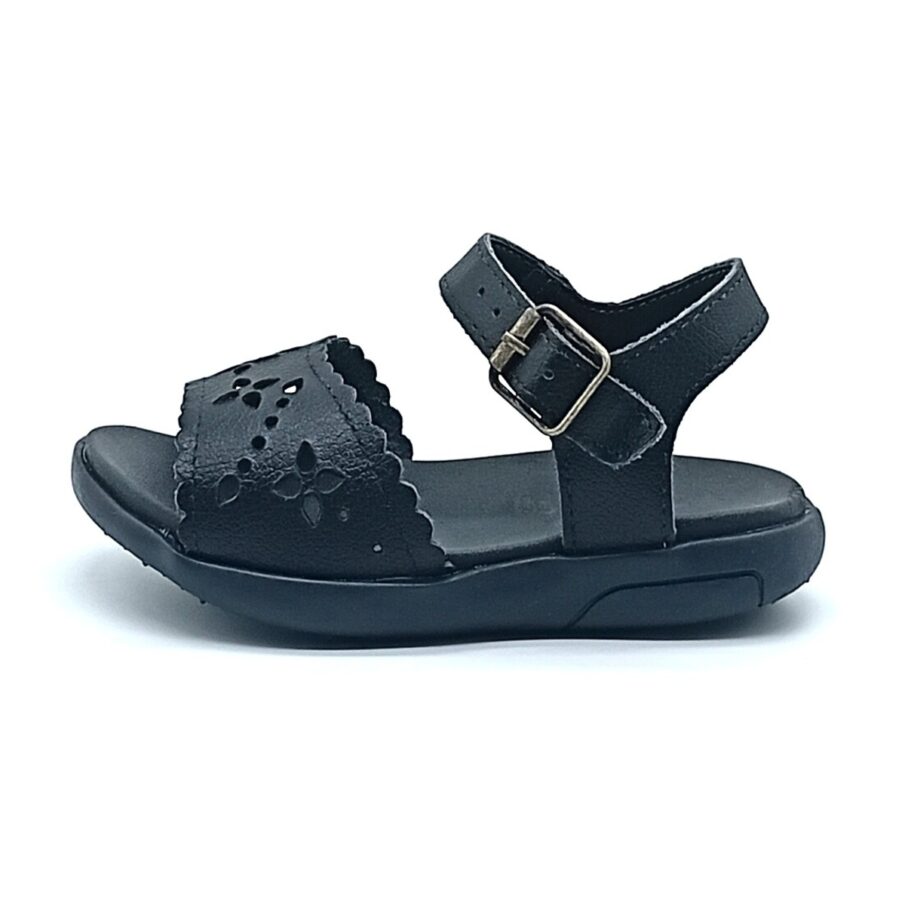 Sandália Colegial Ortopé Com Fivela - Preta - 2154003