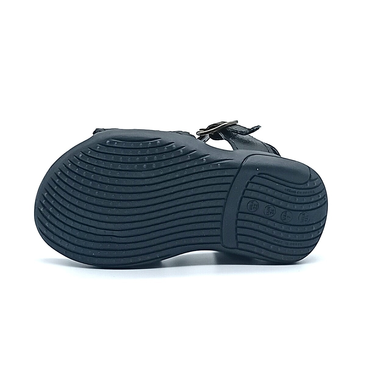 Sandália Colegial Ortopé Com Fivela - Preta - 2154003 - Imagem 4