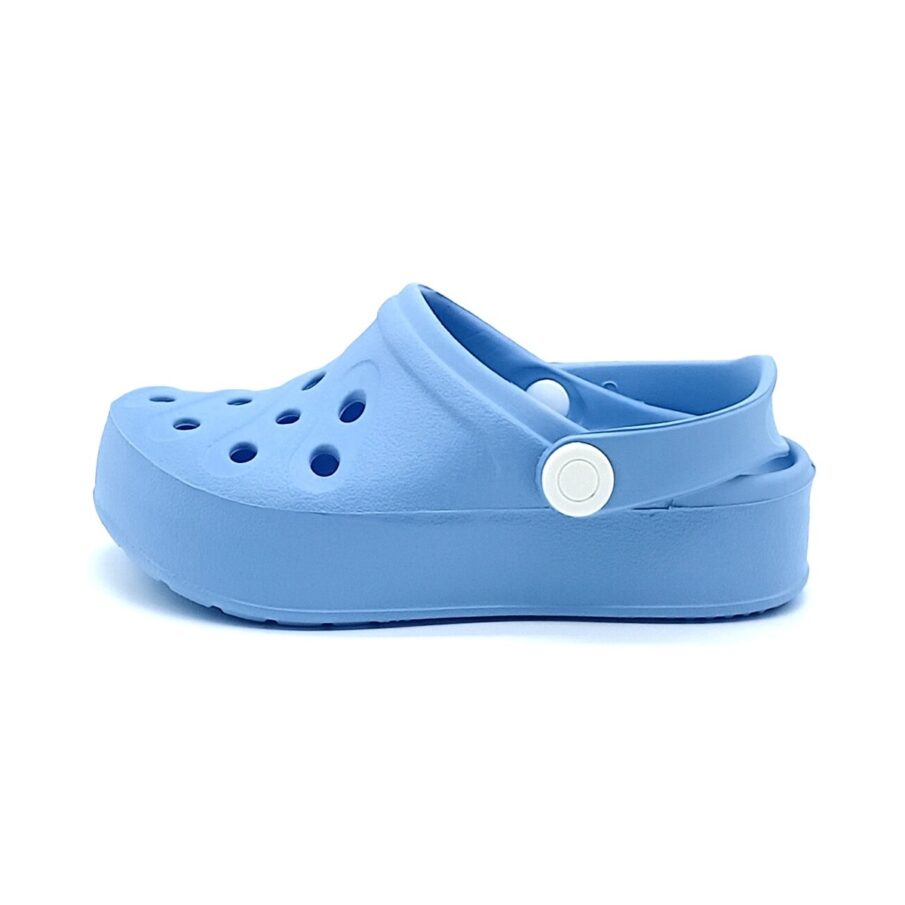 Babuche Meleve - Azul Bebê/Branco - At487