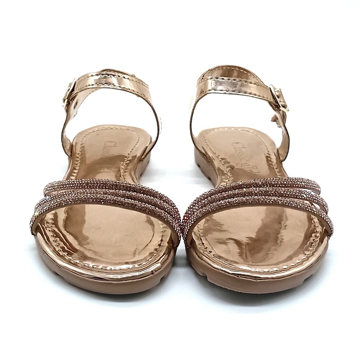 Sandália Fivela Classic Girls - Rosê Espelhado - 6182 - Imagem 5