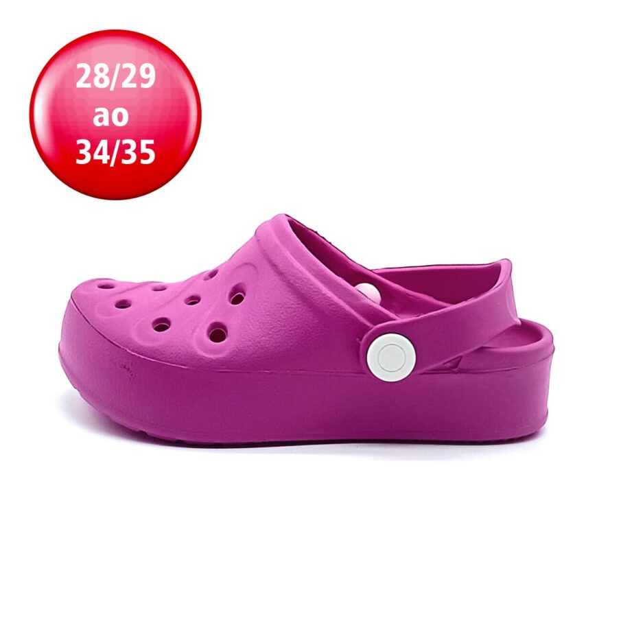 Sandália Babuche Meleve - Super Pink/Branco - AT487