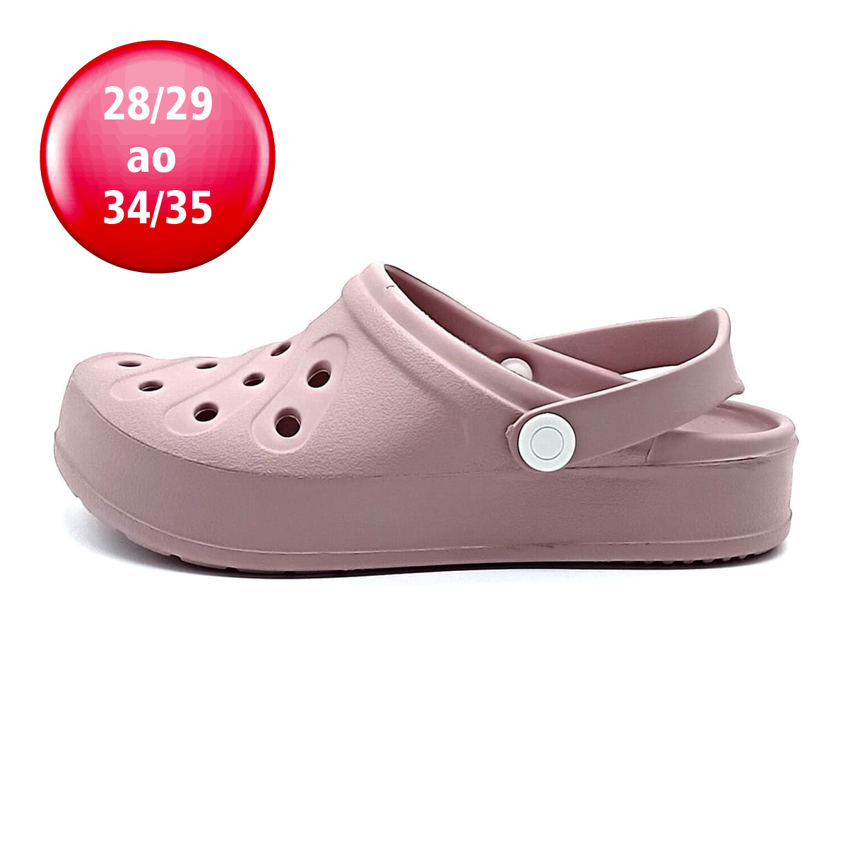 Sandália Babuche Meleve - Soft Rose/Branco - AT487 - Imagem 2