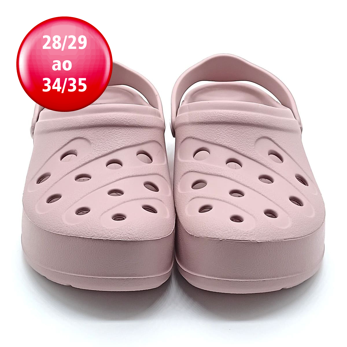 Sandália Babuche Meleve - Soft Rose/Branco - AT487 - Imagem 5