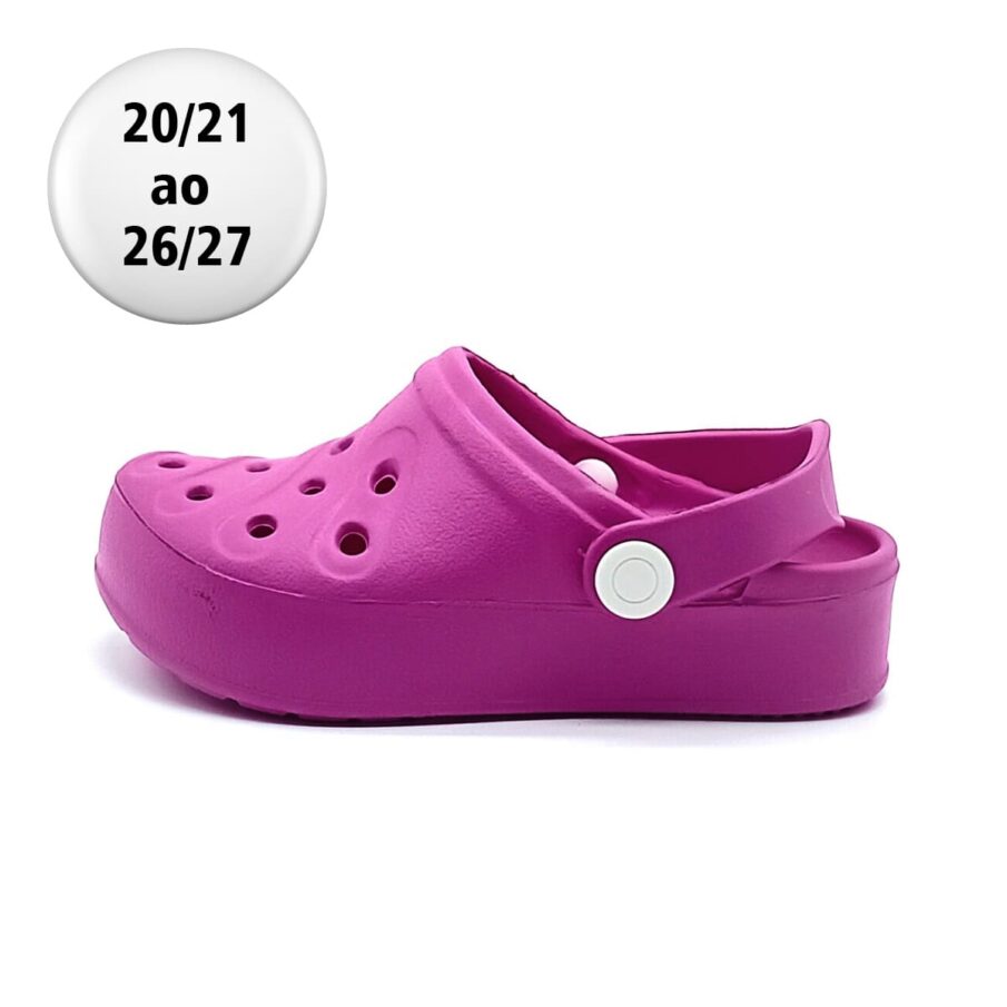 Sandália Babuche Meleve - Super Pink/ Branco - AT487