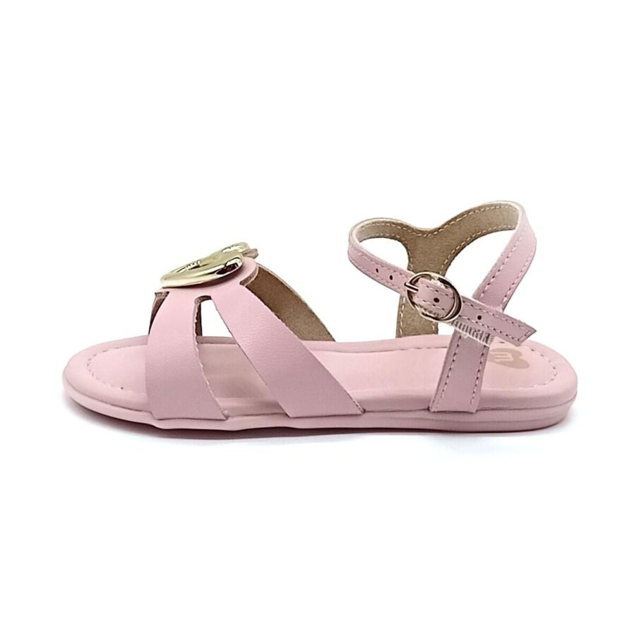 Sandália Aberta Fivela Molekinha - Rosa - 2114.287