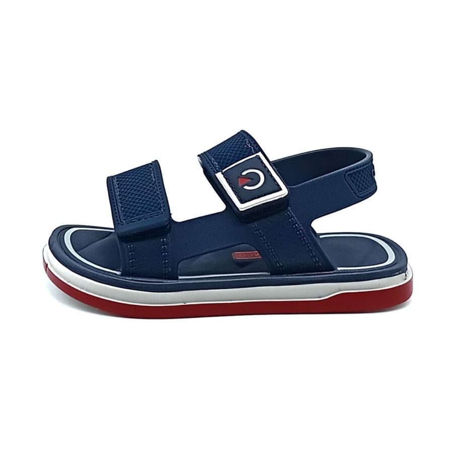Sandália Cartago Kids - Cinza / Azul / Vermelho -12586