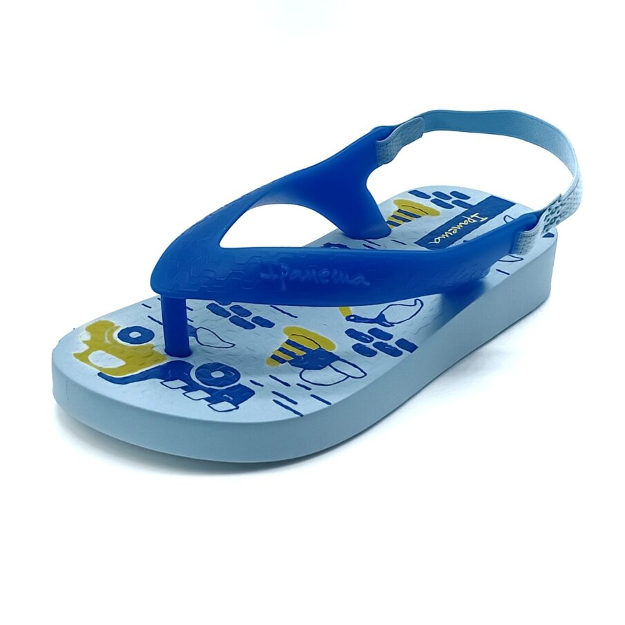 Chinelo com elástico Ipanema - Azul/Amarelo - 27011
