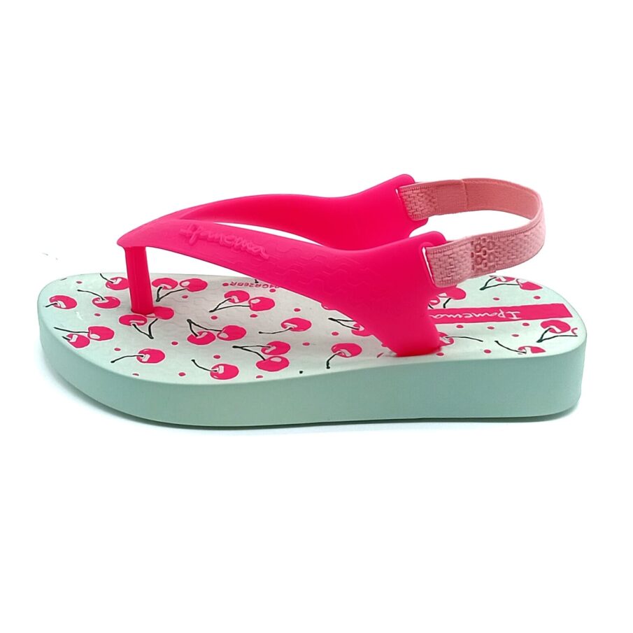 Chinelo com elástico Ipanema - Verde/Rosa - 27011