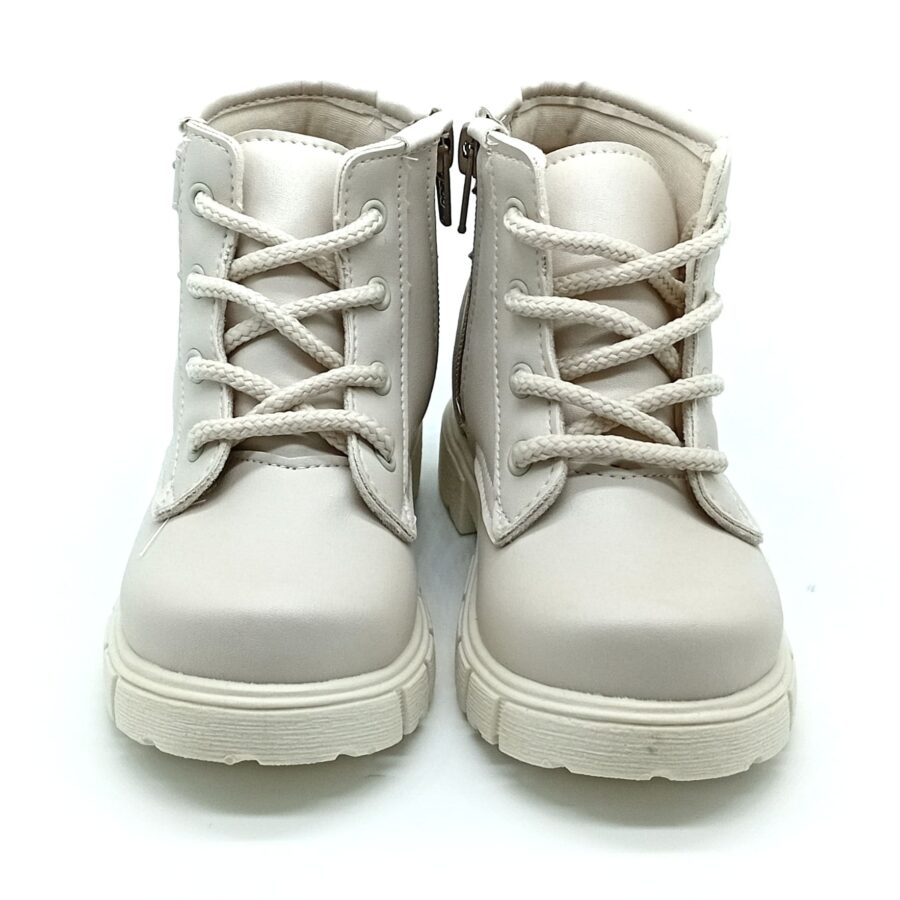 Bota Cadarço/Zíper Grugui - Off White - 098290