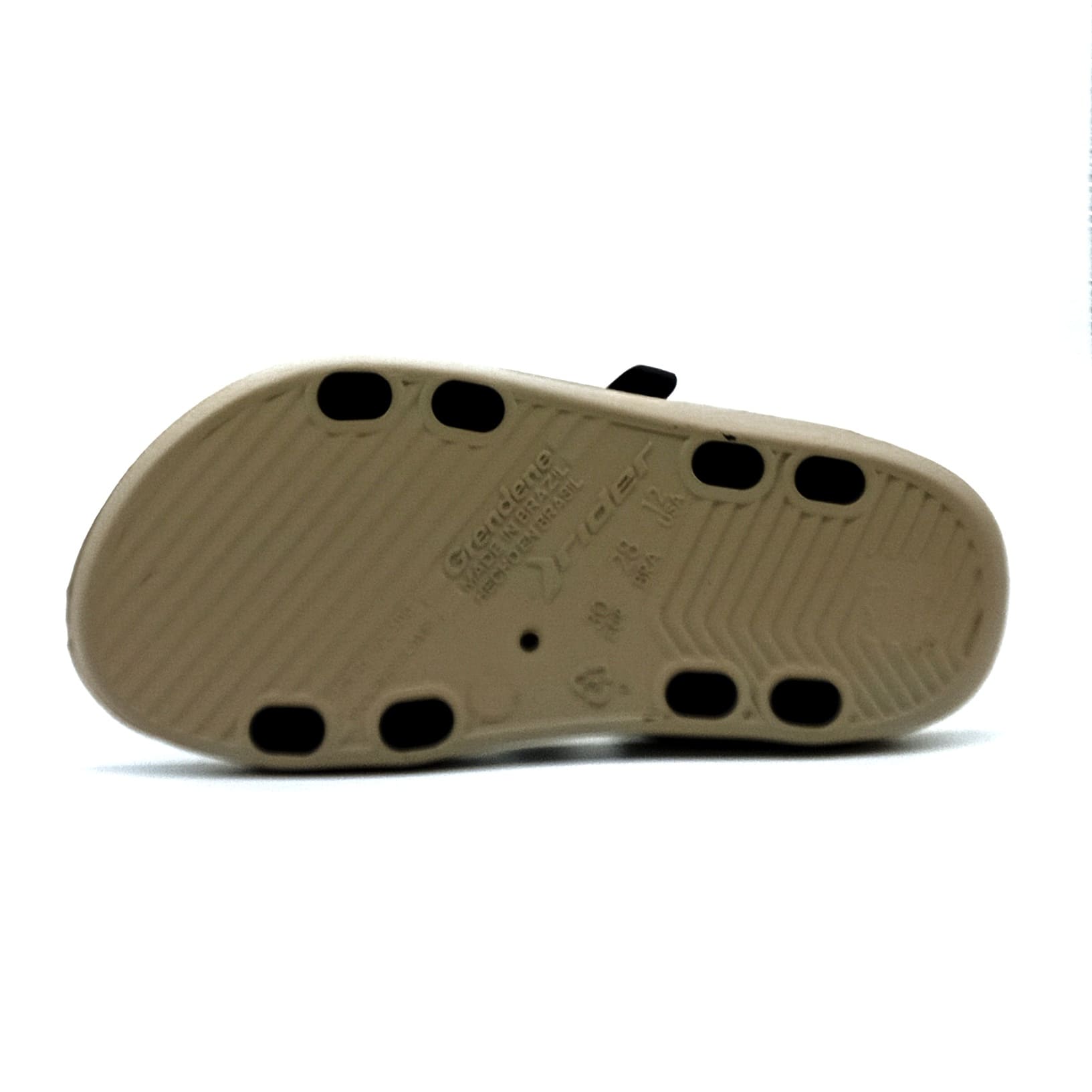 Sandália Aberta Velcro Rider - Bege/Preto/Laranja - 12354 - Imagem 4