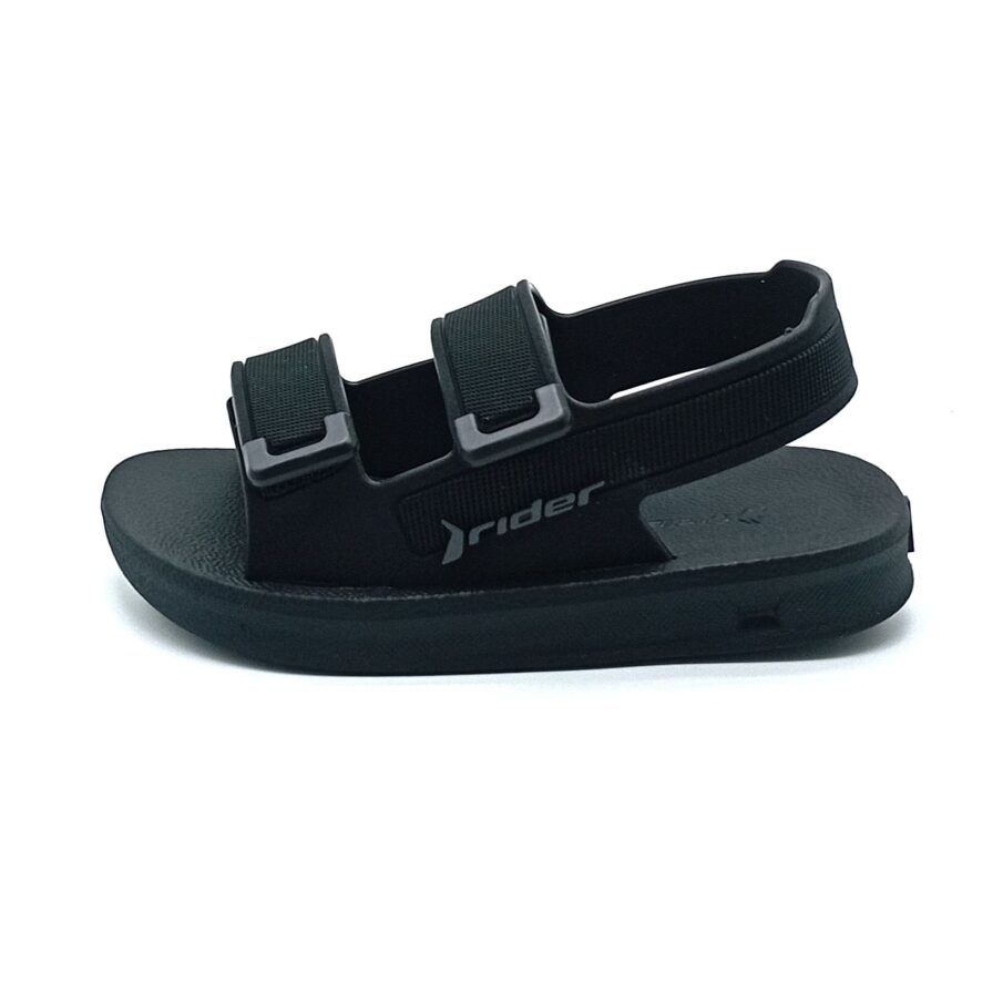 Sandália Velcro Rider - Preto/Grafite - 12660