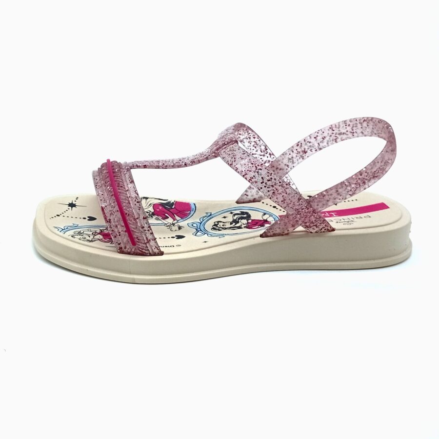 Sandália Fivela Ipanema - Bege Escuro/Rosa Gliter - 27529