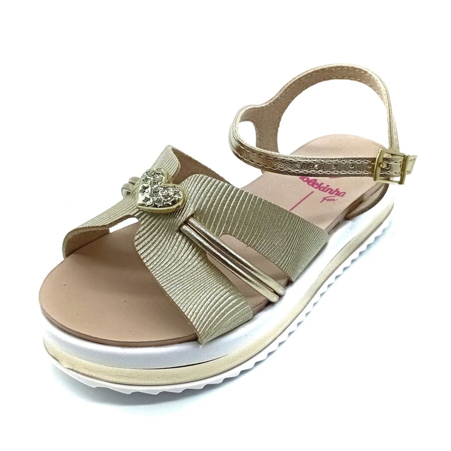 Sandália Fivela Molekinha - Dourado - 2305.1574