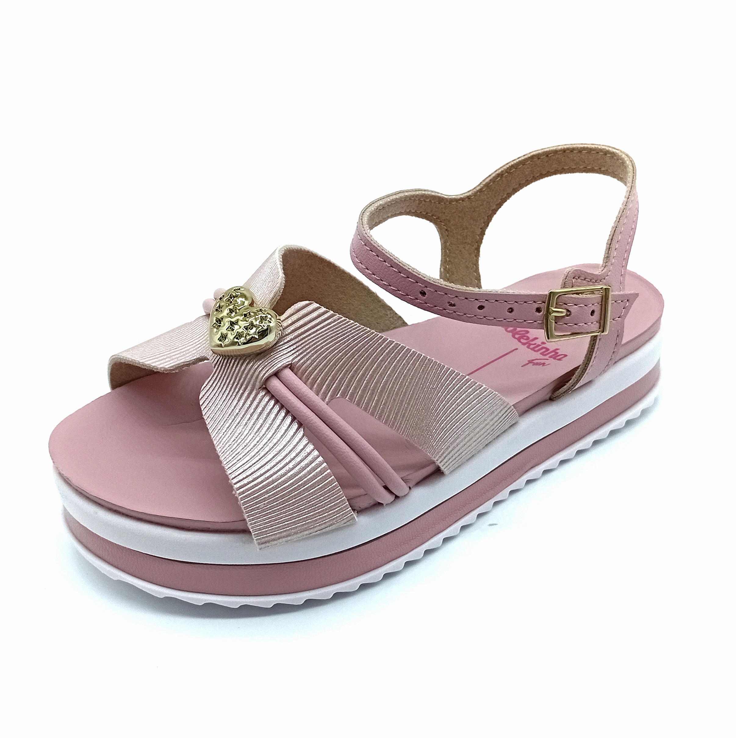 Sandália Aberta Fivela Molekinha - Rosa - 2305.1574