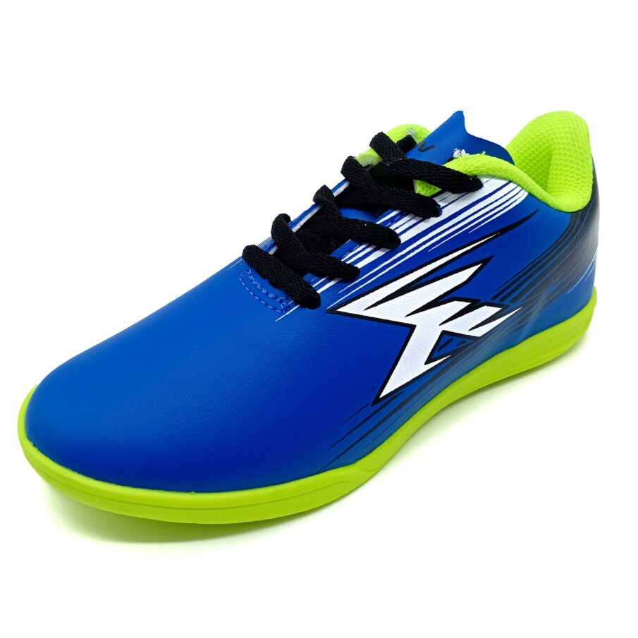 Chuteira Futsal Cadarço Oxn - Azul/Branco/Preto - 4251390