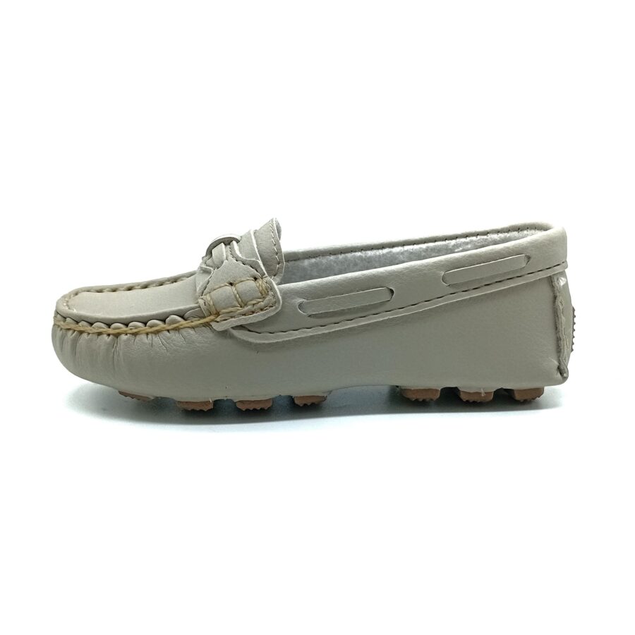 Mocassim Liso Pé De Menino - Marfim - 829