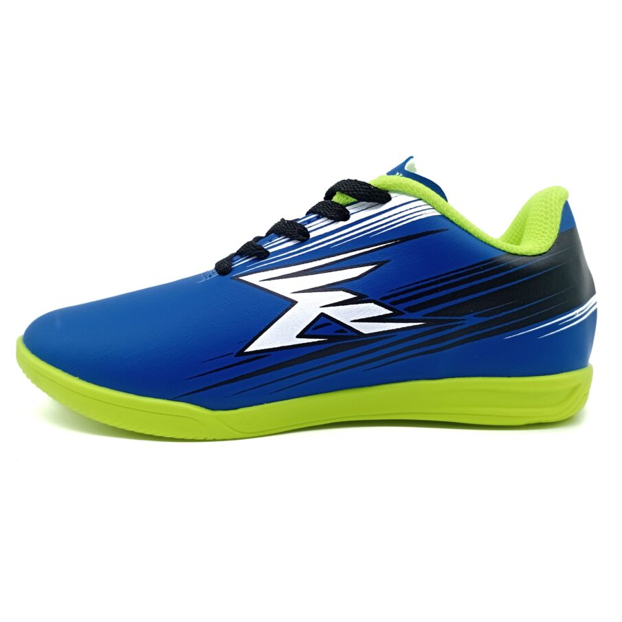 Chuteira Futsal Cadarço Oxn - Azul/Branco/Preto - 4251390