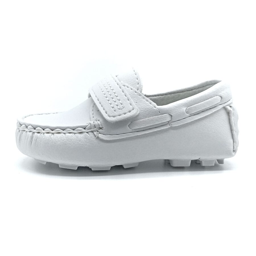 Mocassim Velcro Pé De Menino - Branco - 730