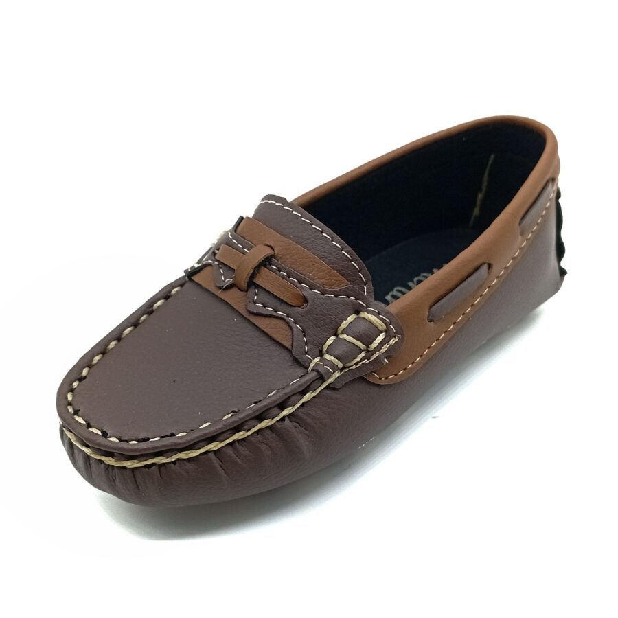 Mocassim Liso Pé De Menino - Marrom Whisky - 829