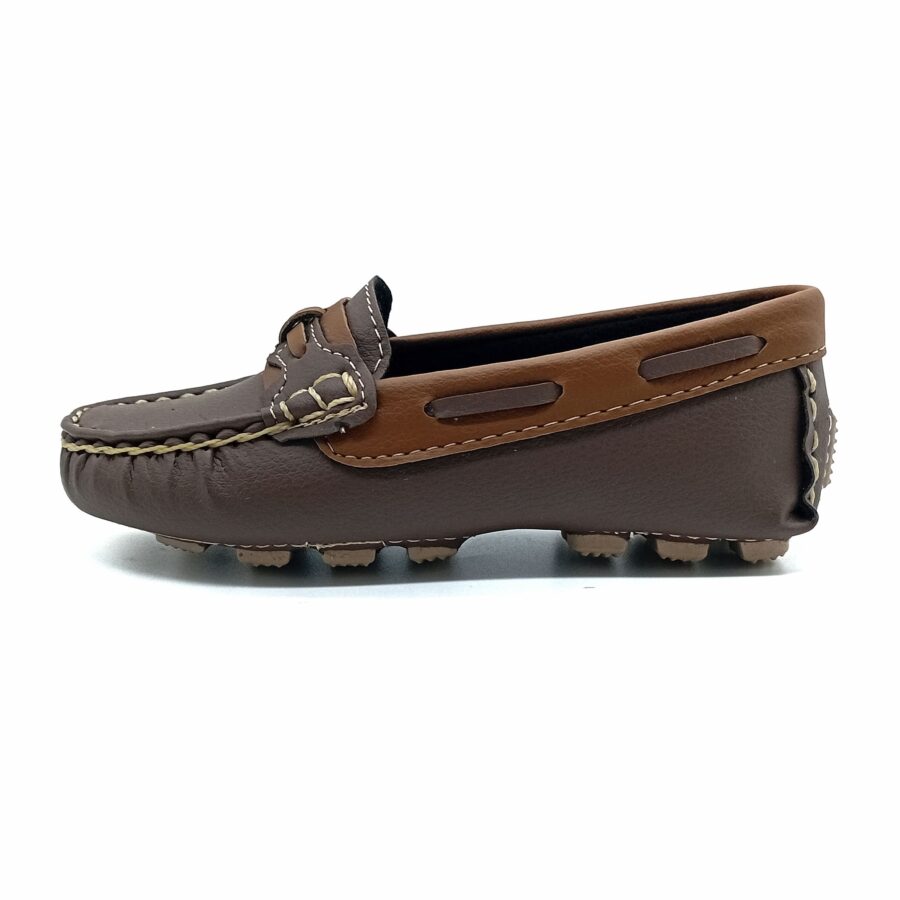 Mocassim Liso Pé De Menino - Marrom Whisky - 829