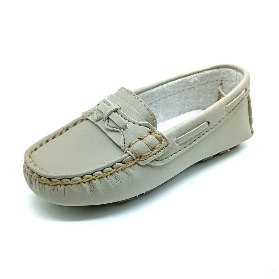 Mocassim Liso Pé De Menino - Marfim - 829