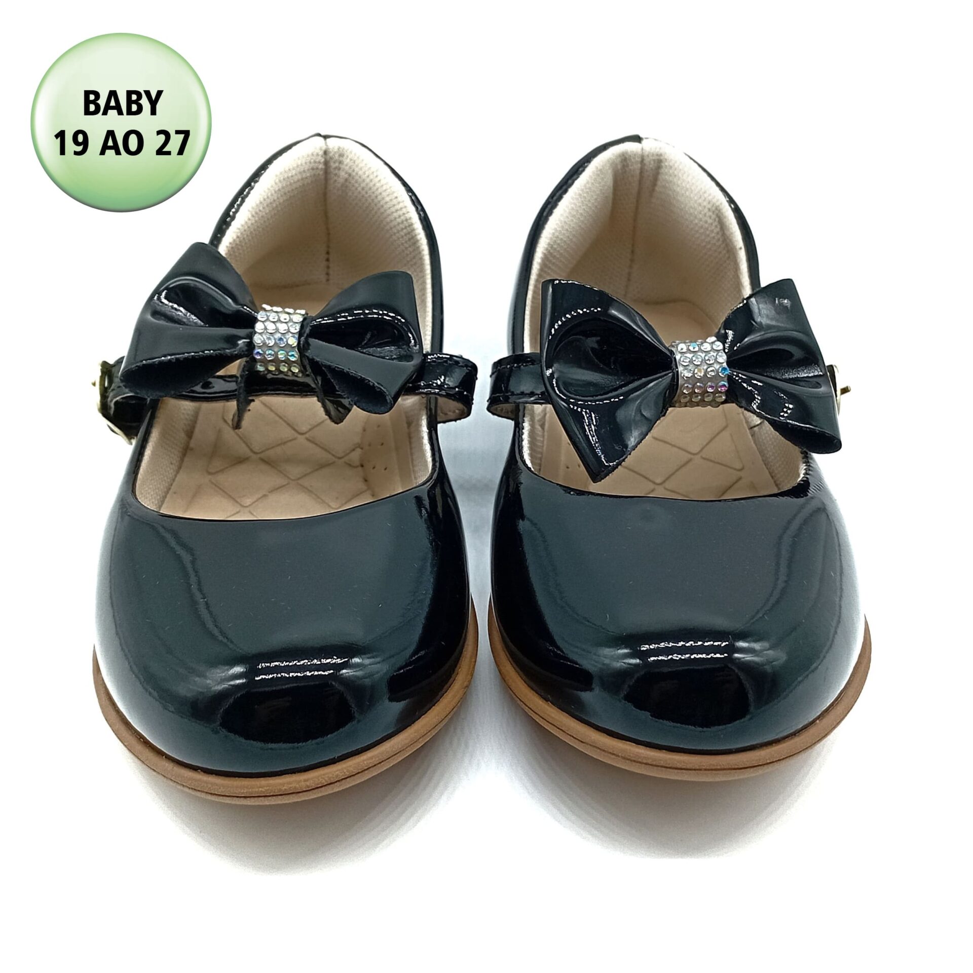 Sapato Social Fivela Verniz Classic Girls - Preto - 220877 - Imagem 3